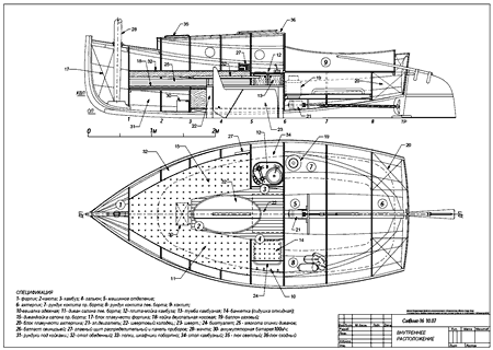 кэтбот чертежи catboat plans