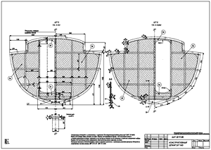 чертеж конструктивного  шпангоута сборочный