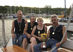 Yacht's Mriya Crew - winner of Three Ports Regatta