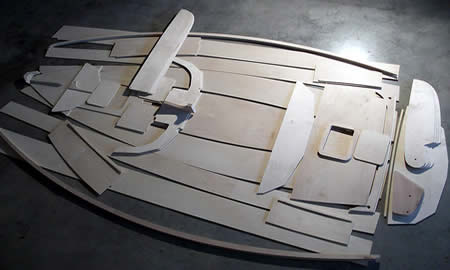 кит набор фанерных деталей на лодку динги